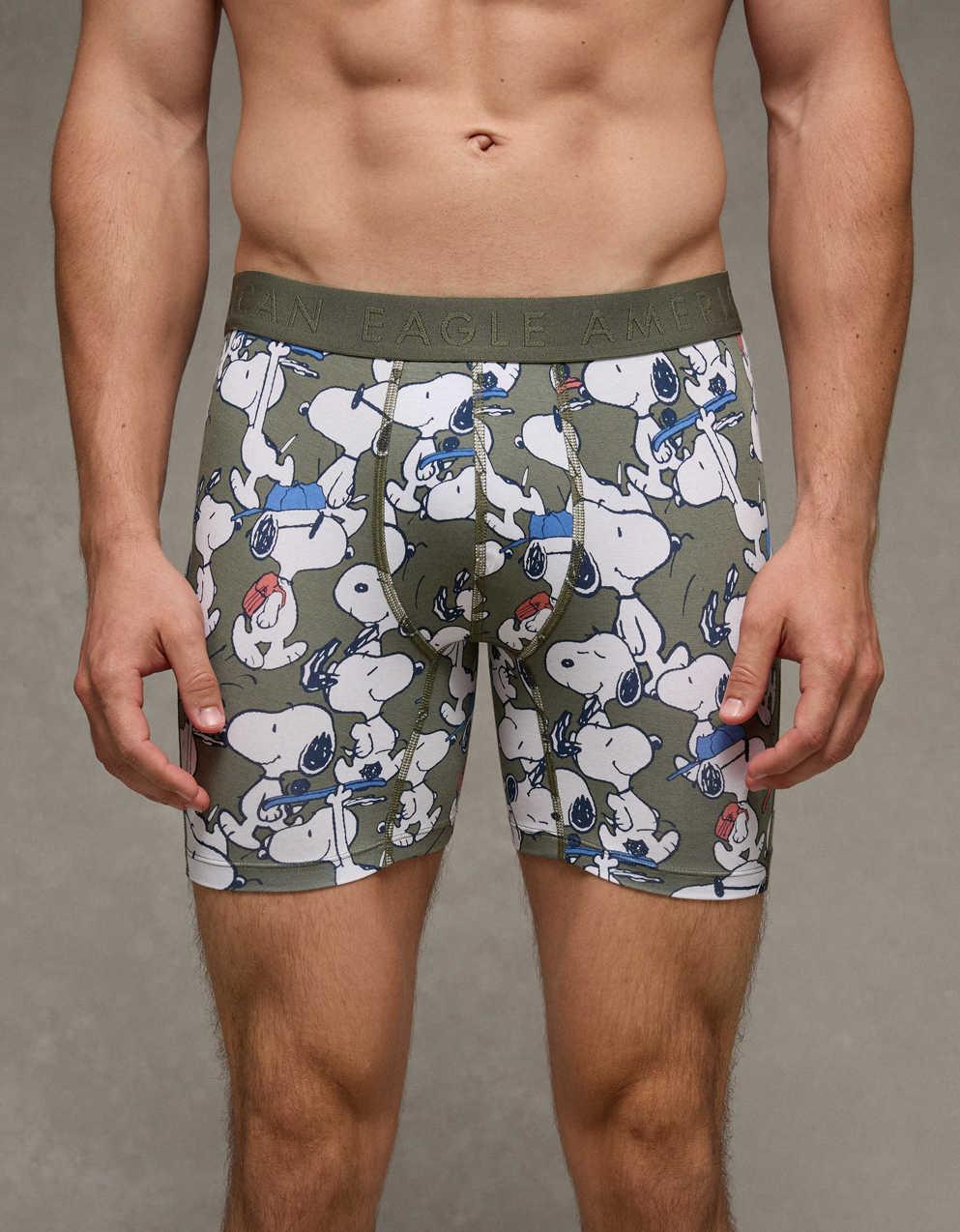 AEO Men's Snoopy 6" Ultra Soft Boxer Brief