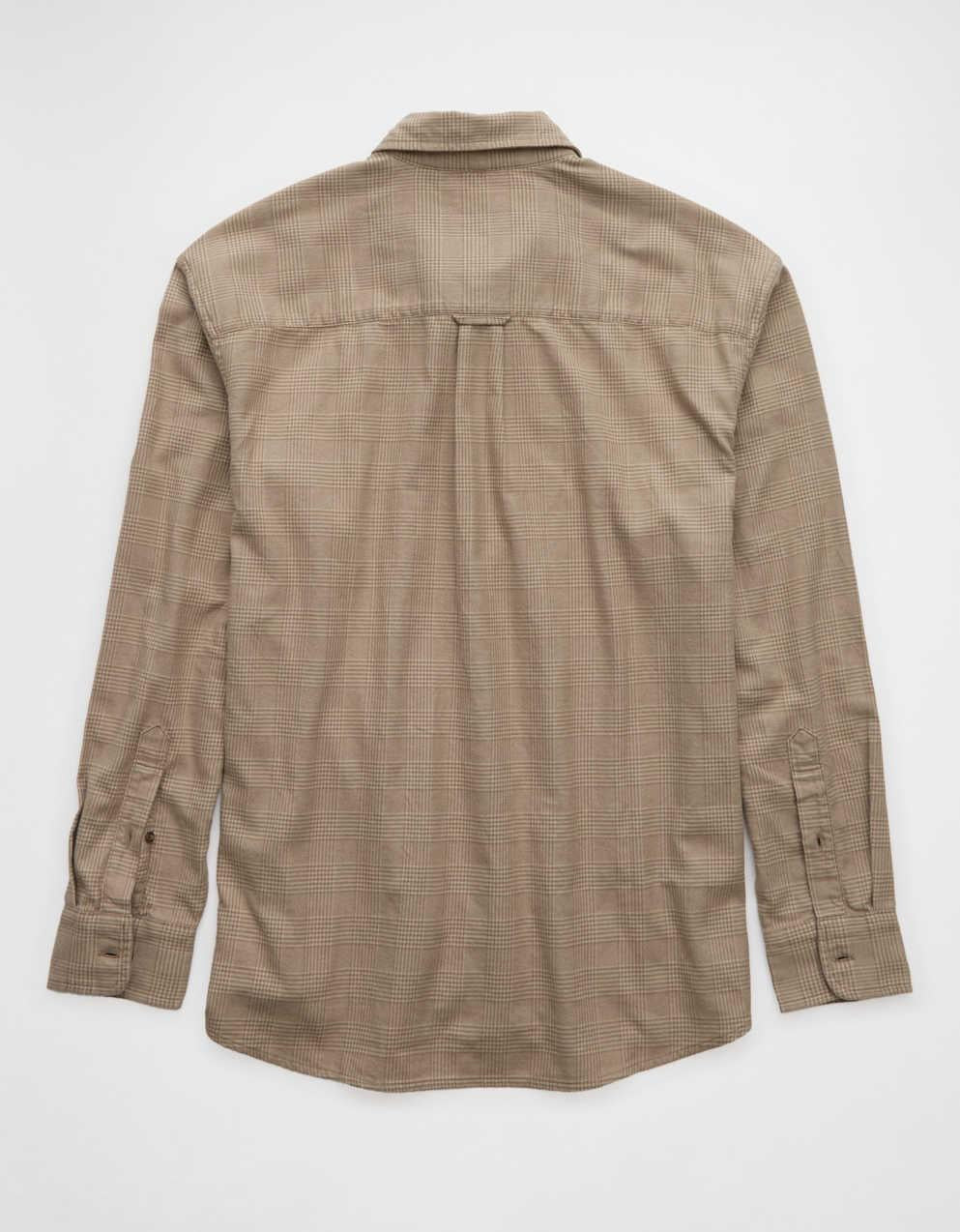 AE Everyday Flannel Plaid Button-Up Shirt