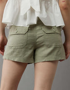 AE Dreamy Drape 리넨 블렌드 카펜터 쇼트