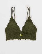 Show Off Rosey Lace Padded Plunge Bralette