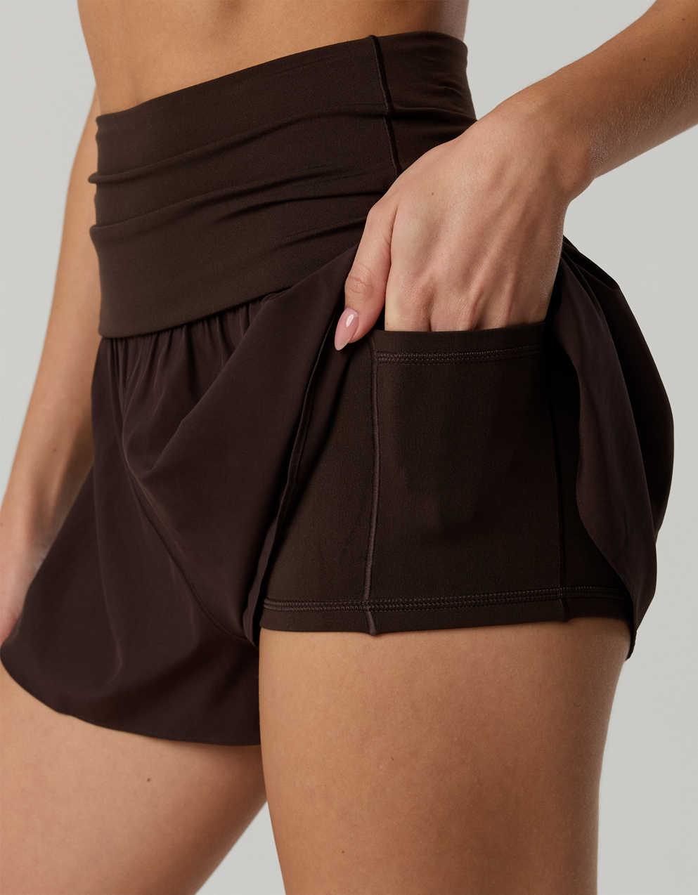 Offline 바이 Aerie Real Me 폴드오버 플로피 쇼트