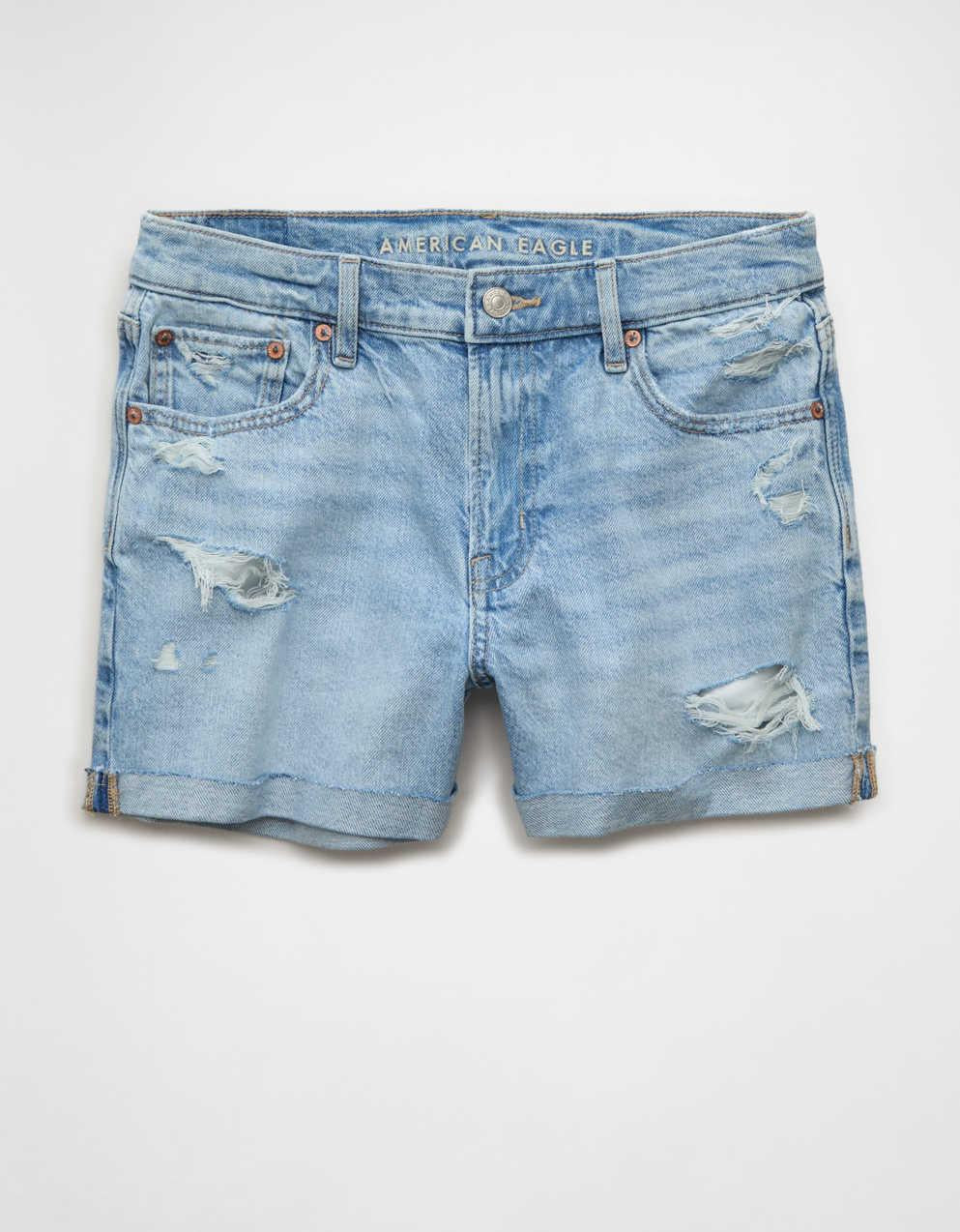 AE Strigid Super High-Waisted Relaxed Denim Short