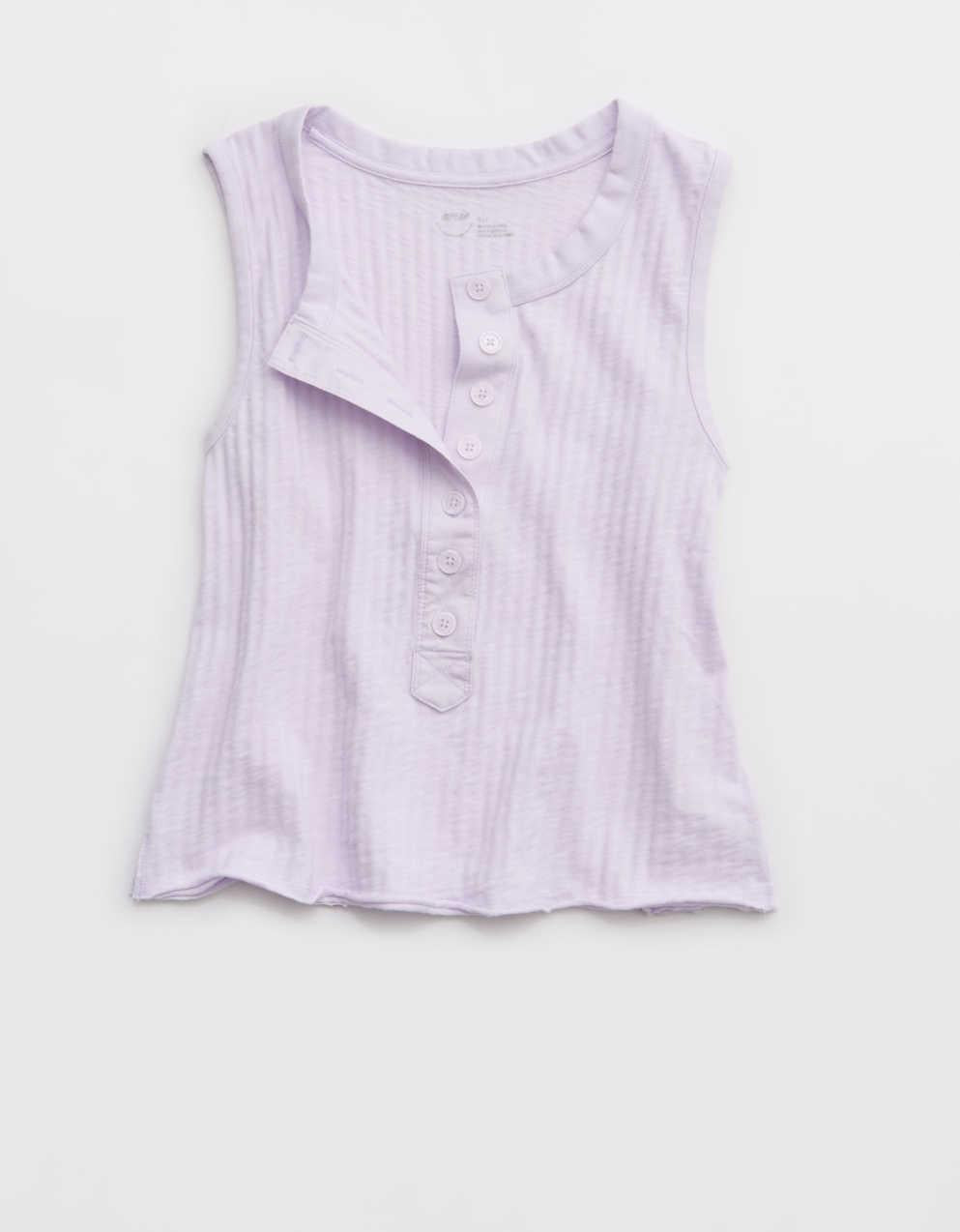 Aerie 섀도우 스트라이프 헨리 탱크톱