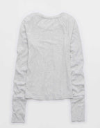 OFFLINE By Aerie Thumbs Up Fitted Ribbed T-Shirt