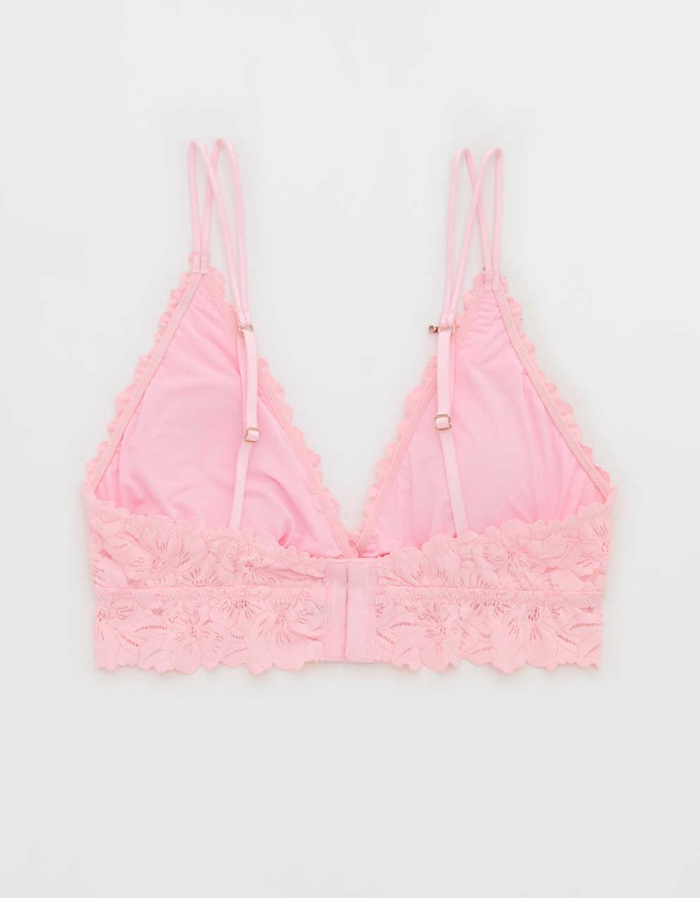 Show Off Rosey Lace Padded Plunge Bralette