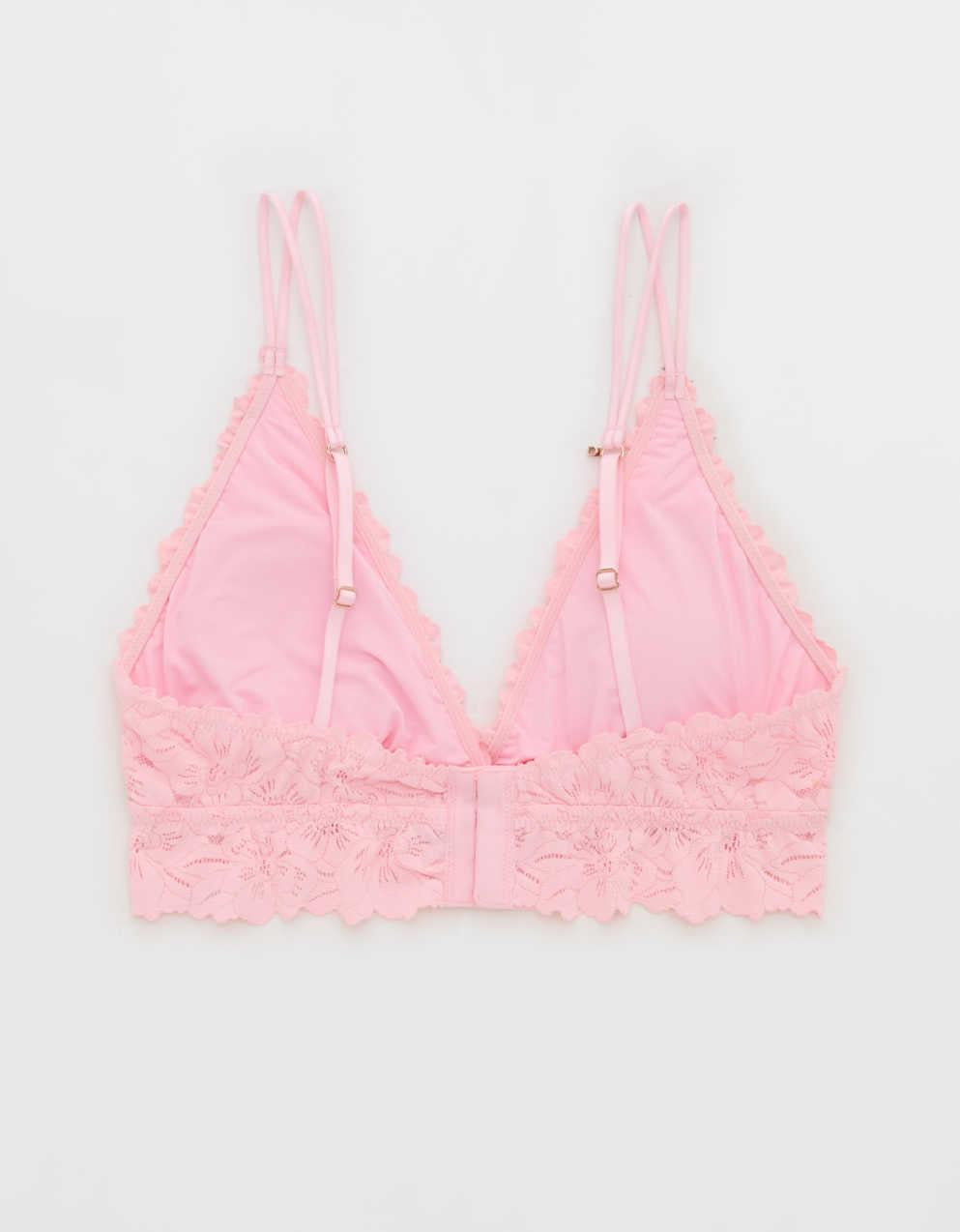 Show Off Rosey Lace Padded Plunge Bralette