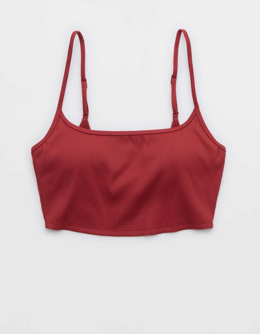 Aerie 립 스쿱 롱라인 비키니 탑