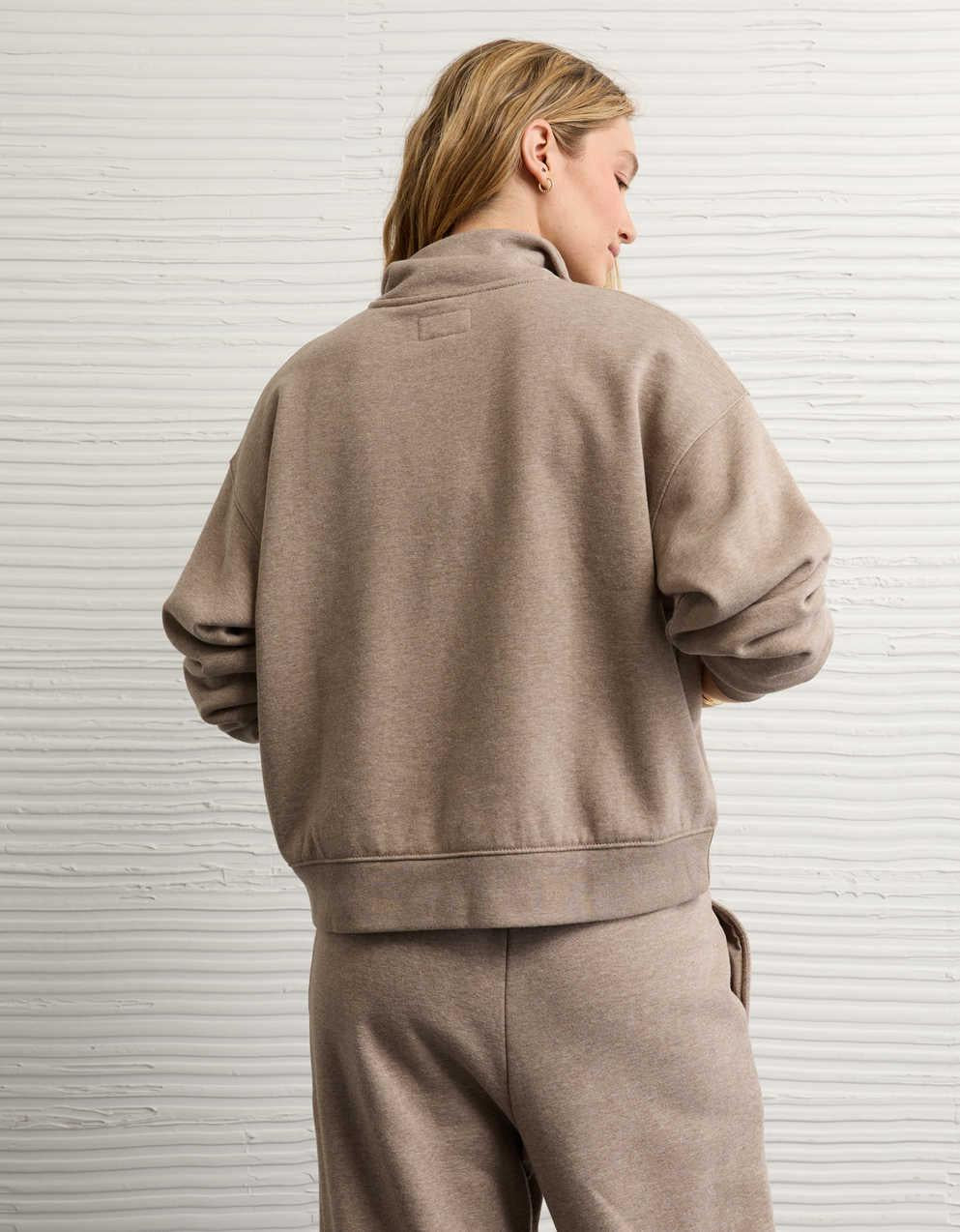 AE Everyday Luxe Quarter Zip Sweatshirt