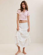 Aerie 크롭 폴로 티셔츠