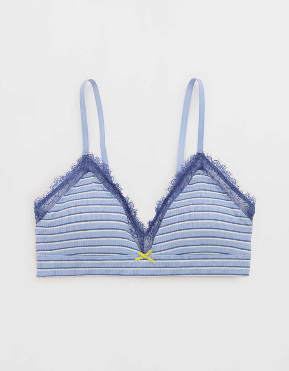 Superchill Cotton Rib Padded Triangle Bralette
