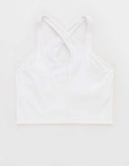 OFFLINE by Aerie Real Me 엑스트라 크로스 하이넥 스포츠 브라