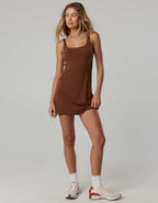 Offline 바이 Aerie Real Me 엑스트라 스퀘어 넥 트랙 미니 드레스