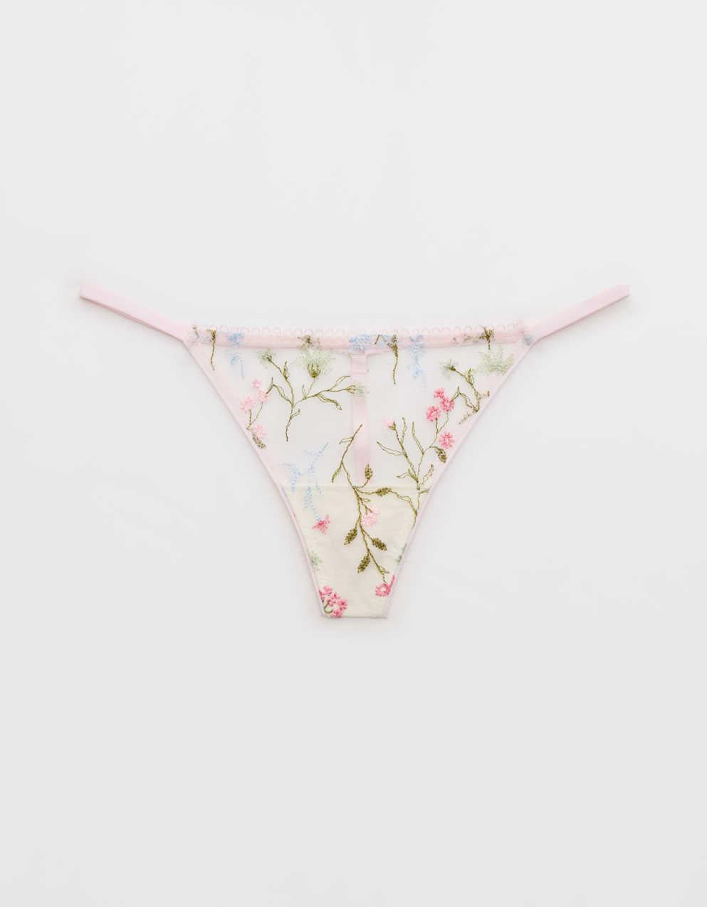 자수 끈 언더웨어 뽐내기