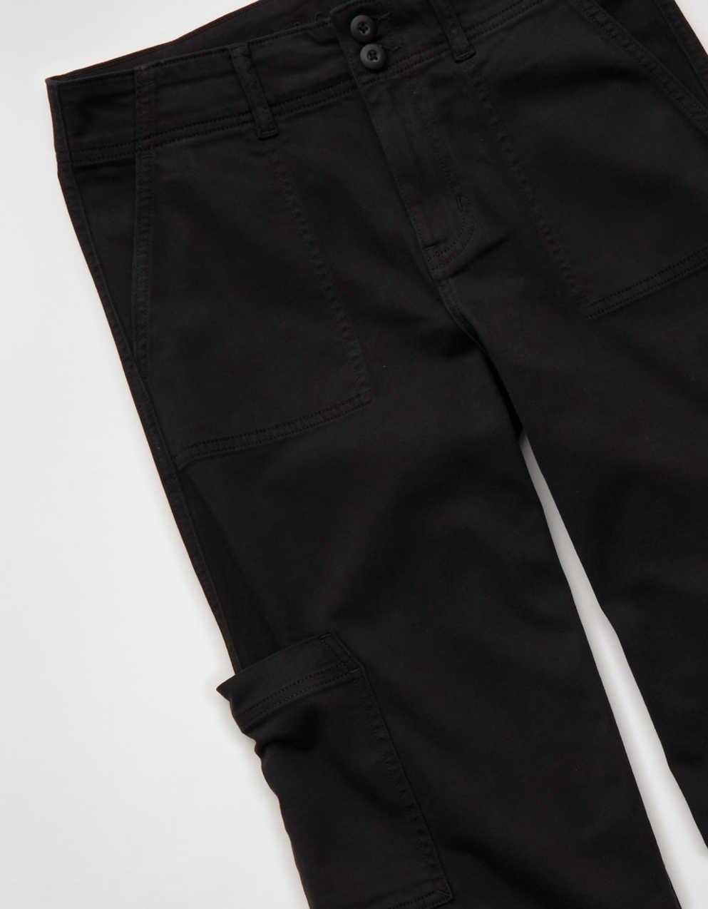 AE Stretch Super High-Waisted Wide-Leg Cargo Pant