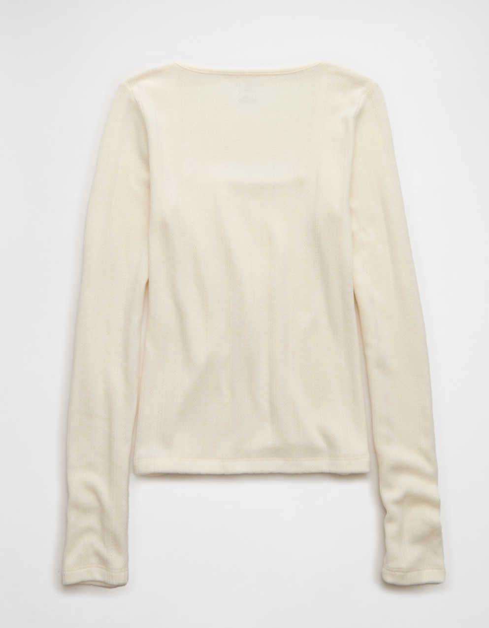 AE Long Sleeve Square Neck T-Shirt