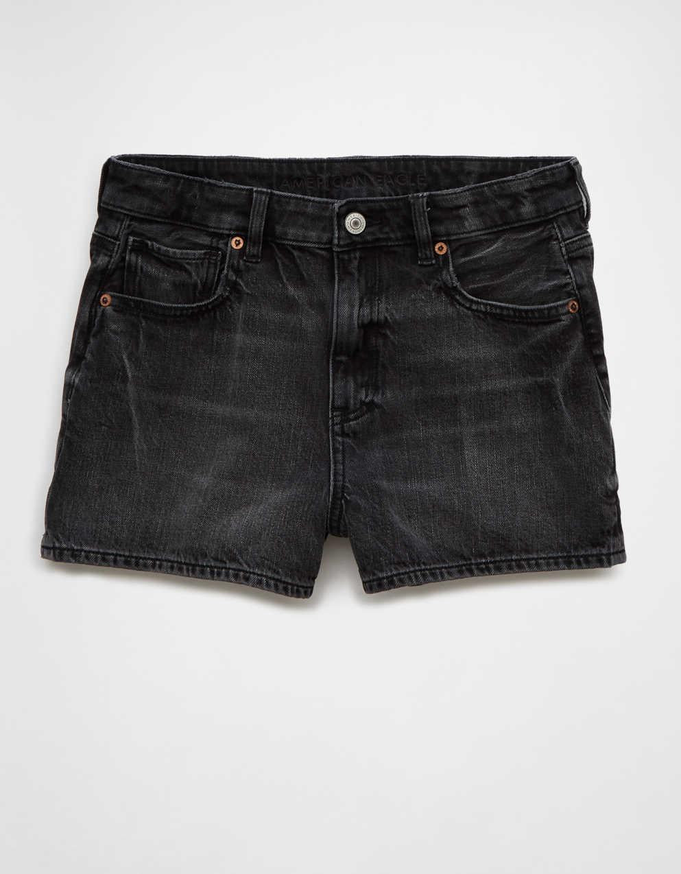 AE Strigid Denim Mom Short