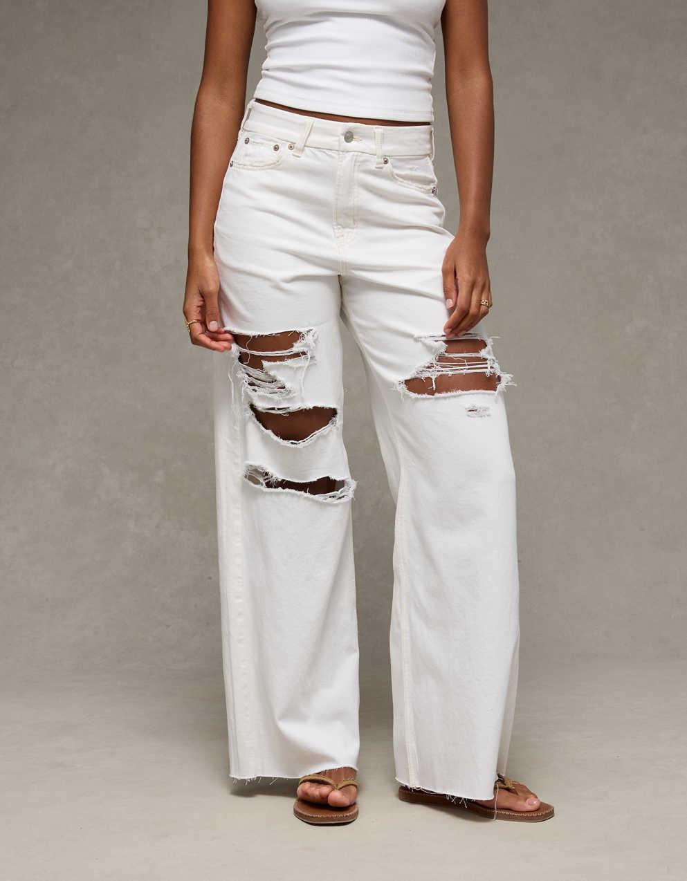 AE Curvy Super High-Waisted Baggy Wide-Leg Jean