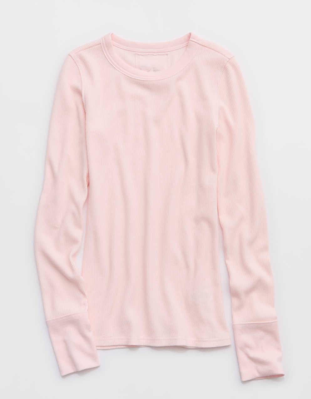 Aerie 에센셜 크루 레이어링 티셔츠