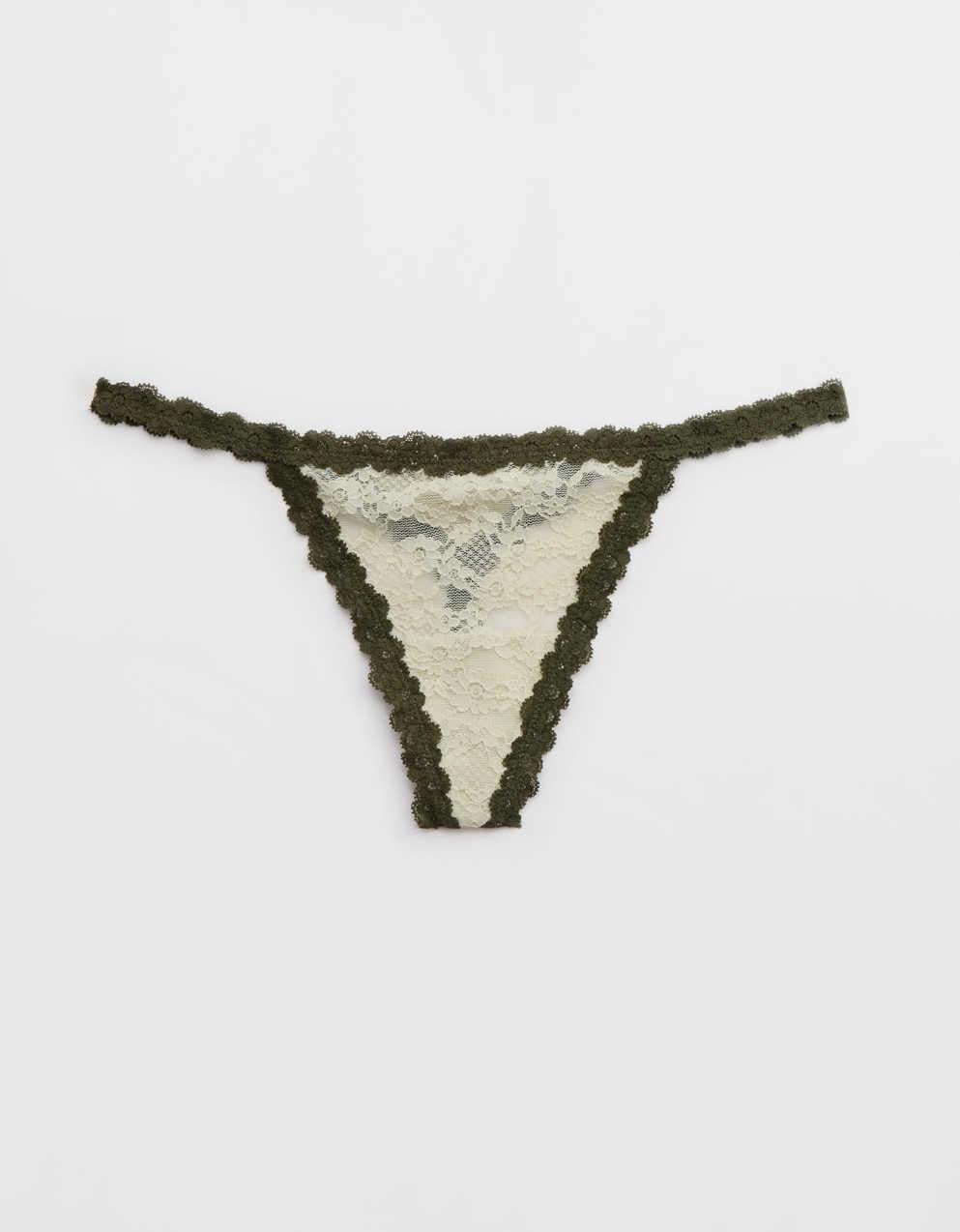 빈티지 레이스 스트링 썬그 속옷 뽐내기