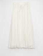 AE High-Waisted Smocked Maxi Skirt