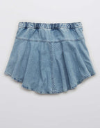 Aerie 데님 서클 미니 스커트