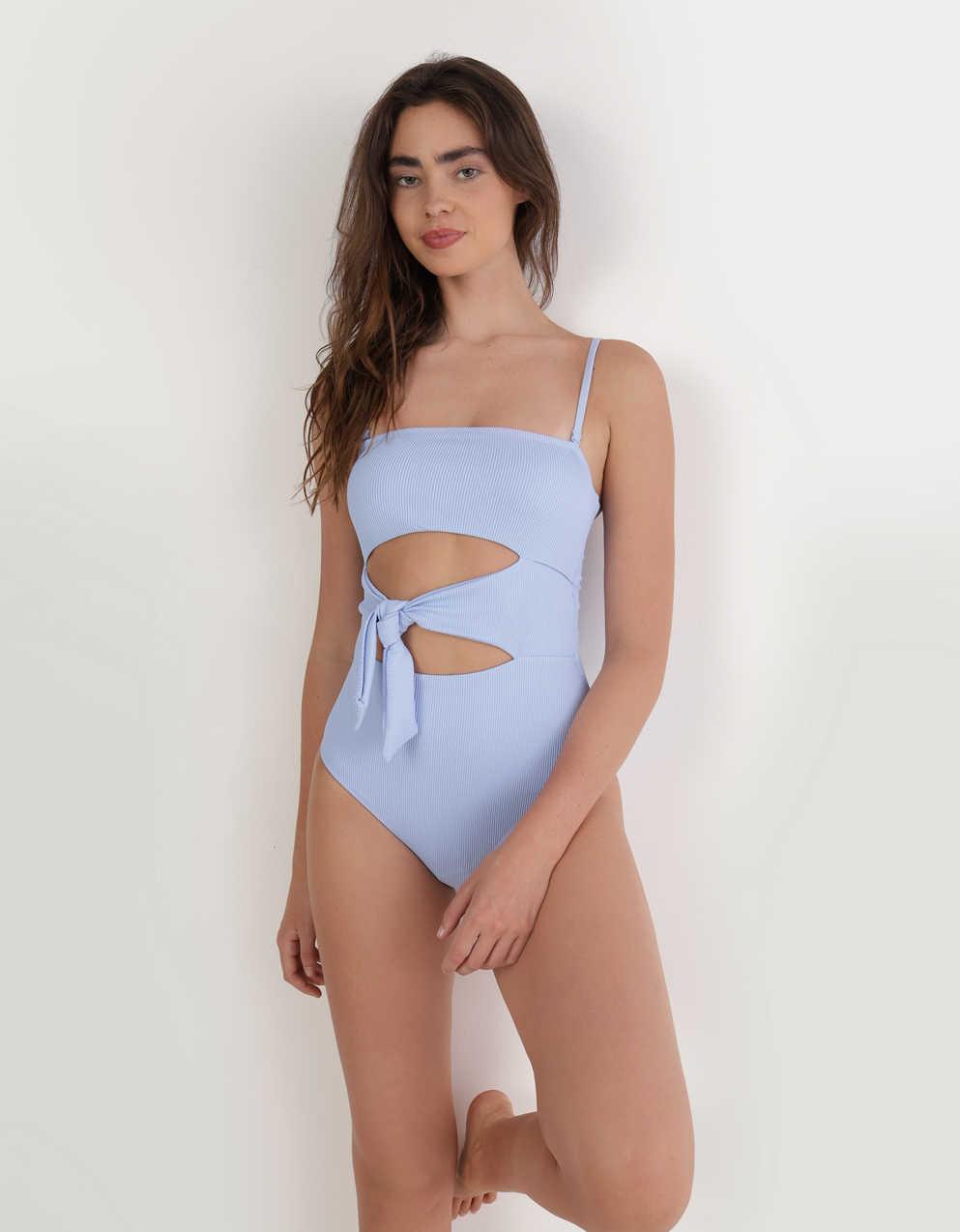 Aerie 리브드 랩 타이 원피스