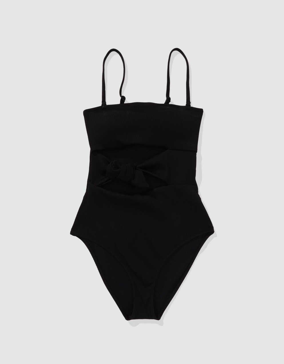 Aerie 리브드 랩 타이 원피스