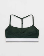 OFFLINE by Aerie The Hugger 로고 엘라스틱 스포츠 브라