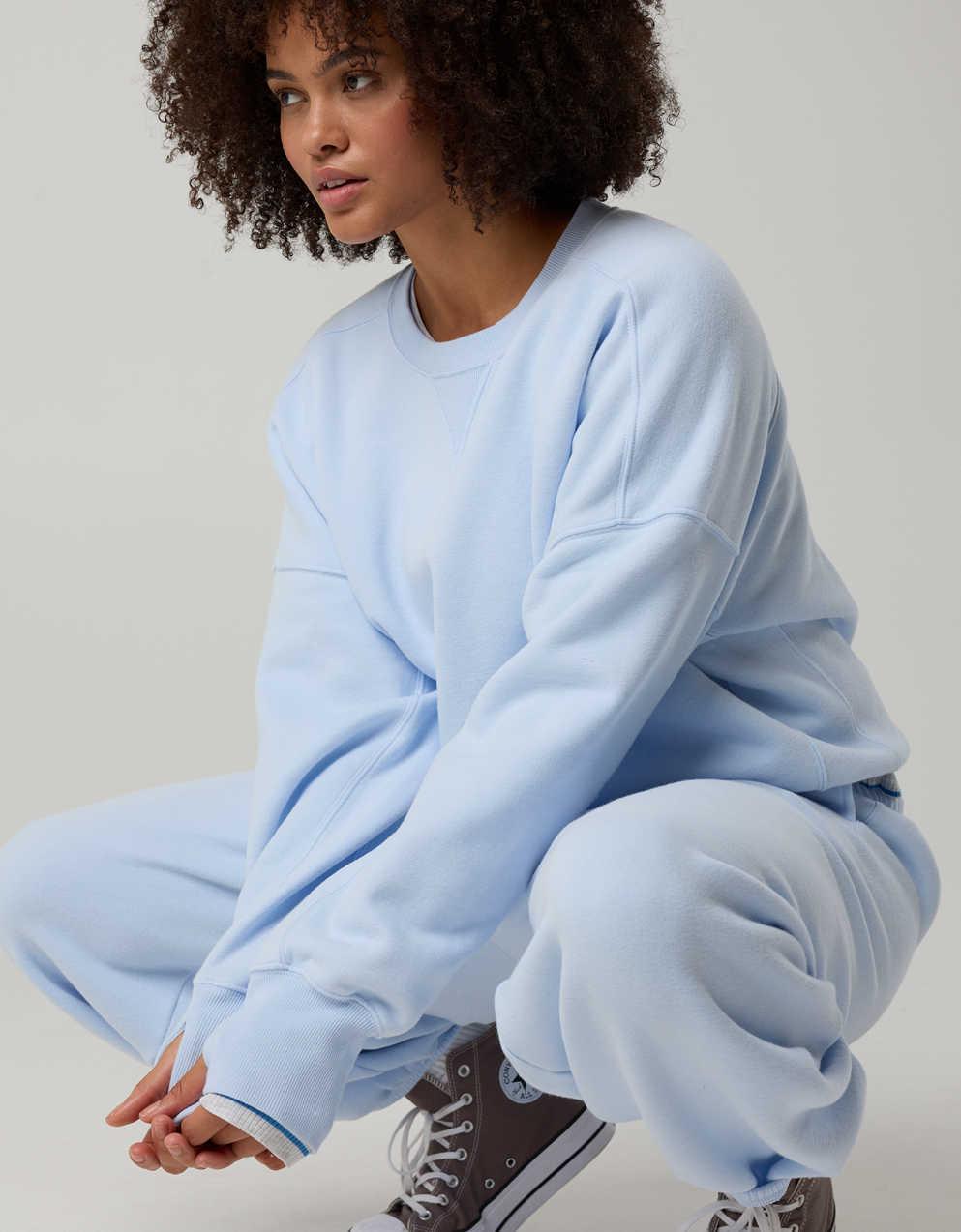 OFFLINE By Aerie Cloud Fleece Classic Crewneck Sweatshirt