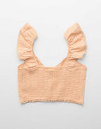 Aerie 크롭 시어서커 탱크톱