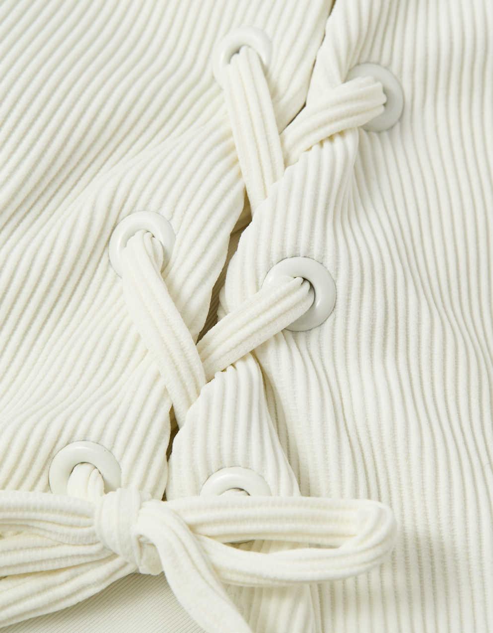 Aerie 립 스쿱 원피스 수영복