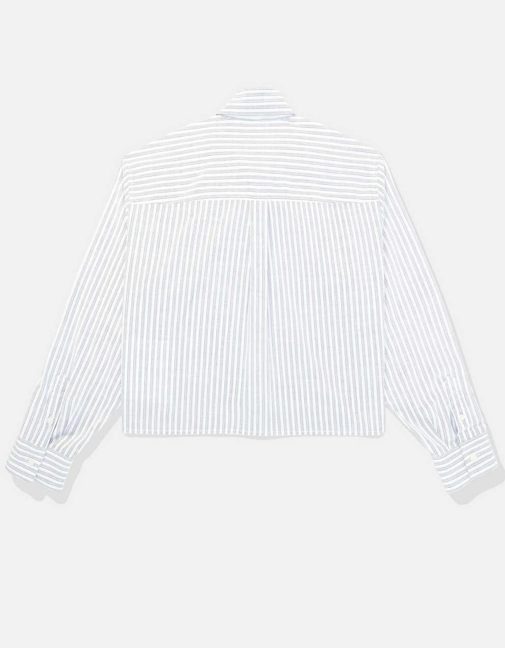 AE Long-Sleeve Crop Prep Shirt