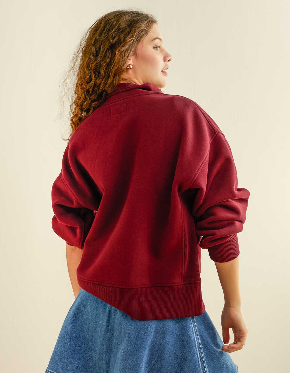 AE Everyday Luxe Half-Zip Sweatshirt
