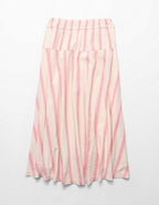 AE Linen-Blend Maxi Skirt