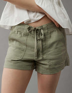 AE Dreamy Drape 리넨 블렌드 카펜터 쇼트