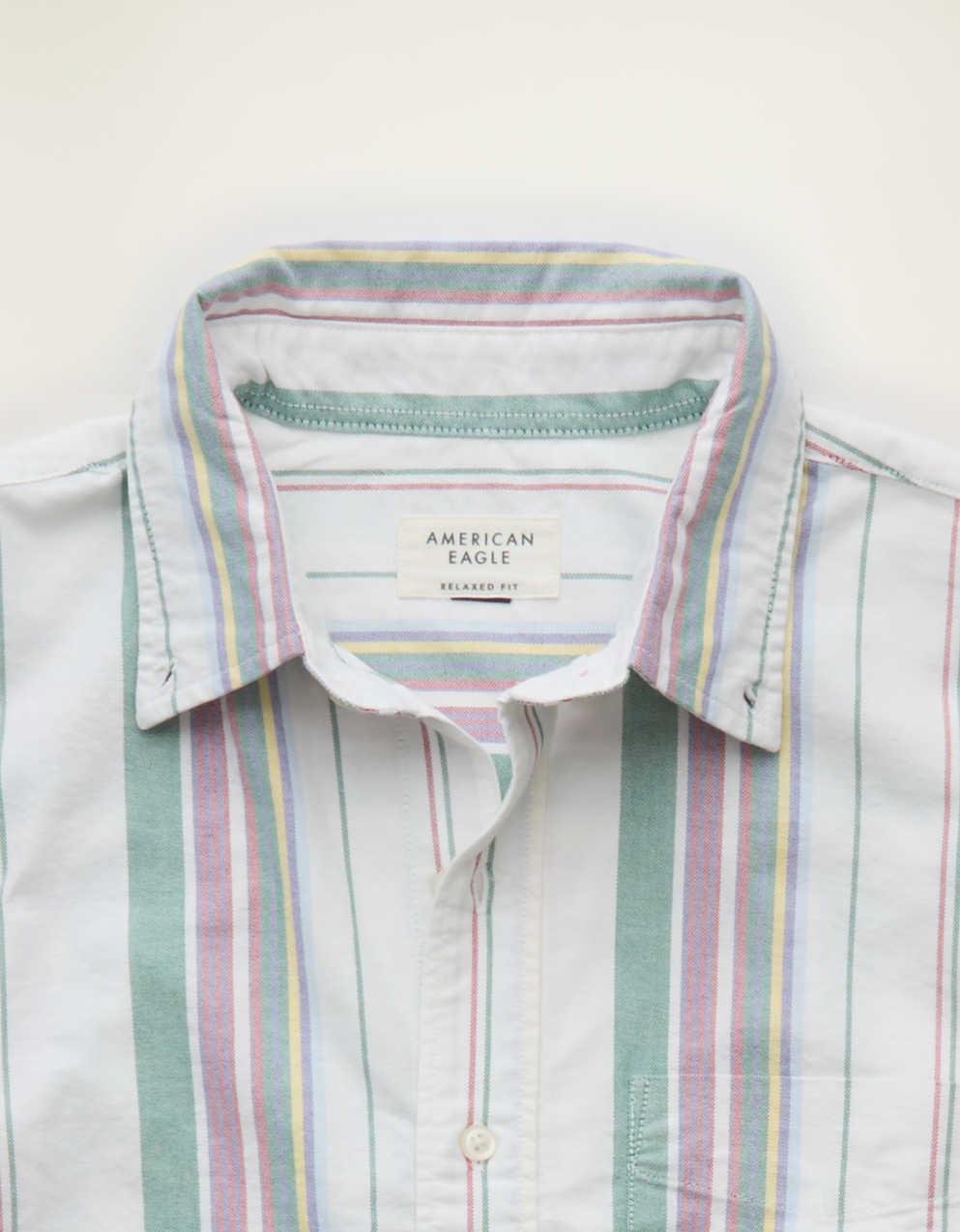 AE Relaxed Fit Oxford Button-Up Shirt