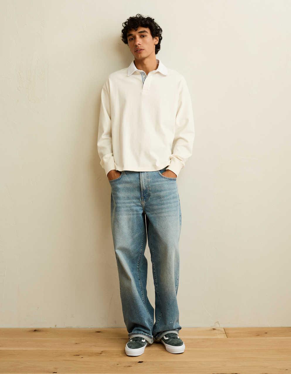 AE Boxy Fit Rugby Shirt