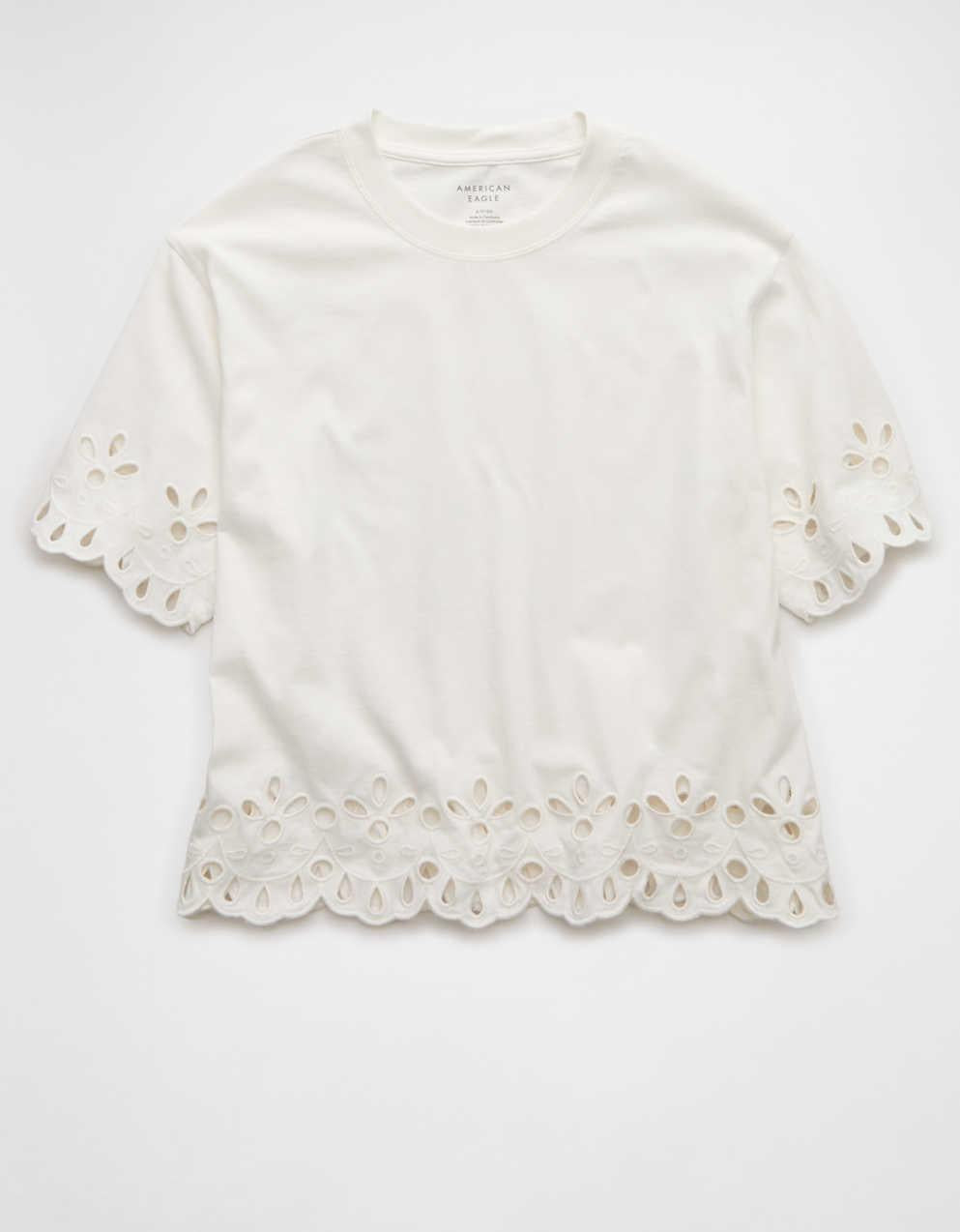 AE Boxy Eyelet T-Shirt