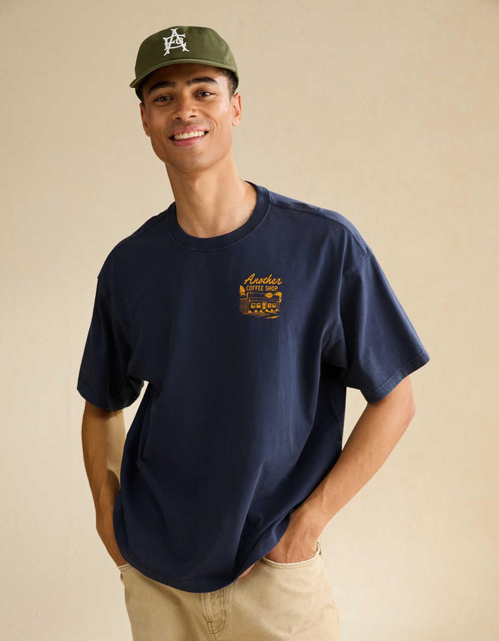 AE Boxy Fit Destination Graphic T-Shirt