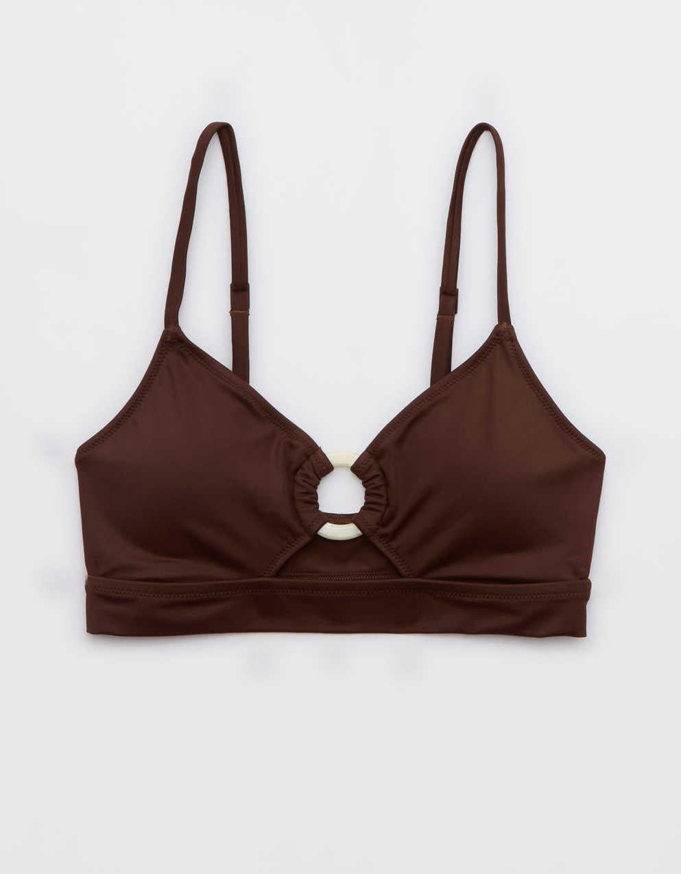 Aerie 스쿱 컷 아웃 비키니 톱