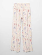 AE Linen-Blend Wide-Leg Pant