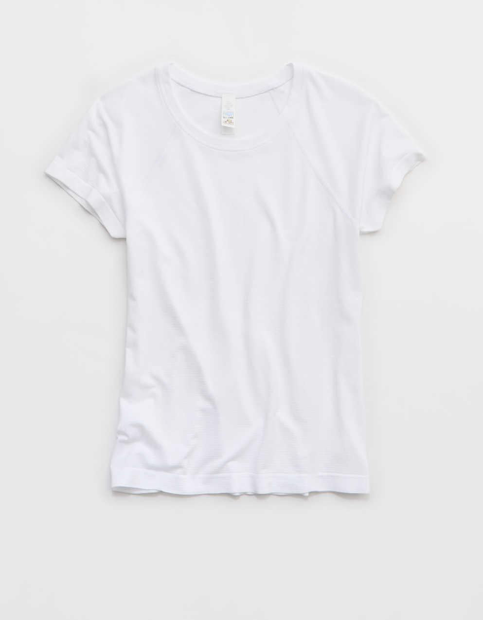 Offline 바이 Aerie 고타 런 심리스 쇼트 슬리브 티셔츠