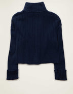 AE Button Up Mock Neck Cardigan Sweater