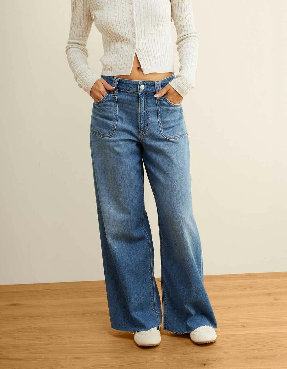 AE Super High-Waisted Ultra Wide-Leg Jean