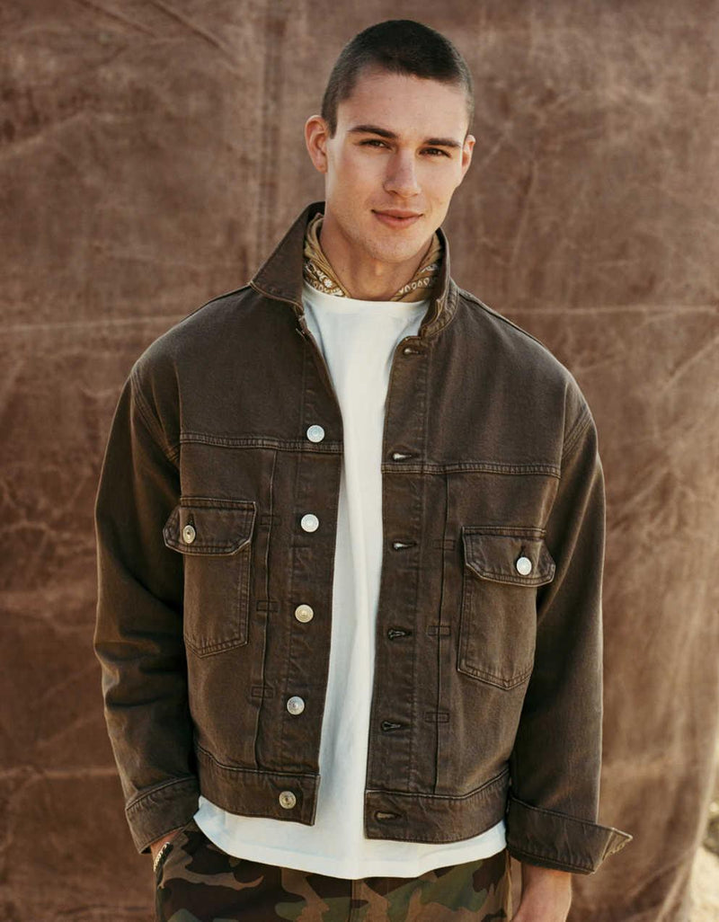 AE 릴랙스 핏 데님 트러커 재킷