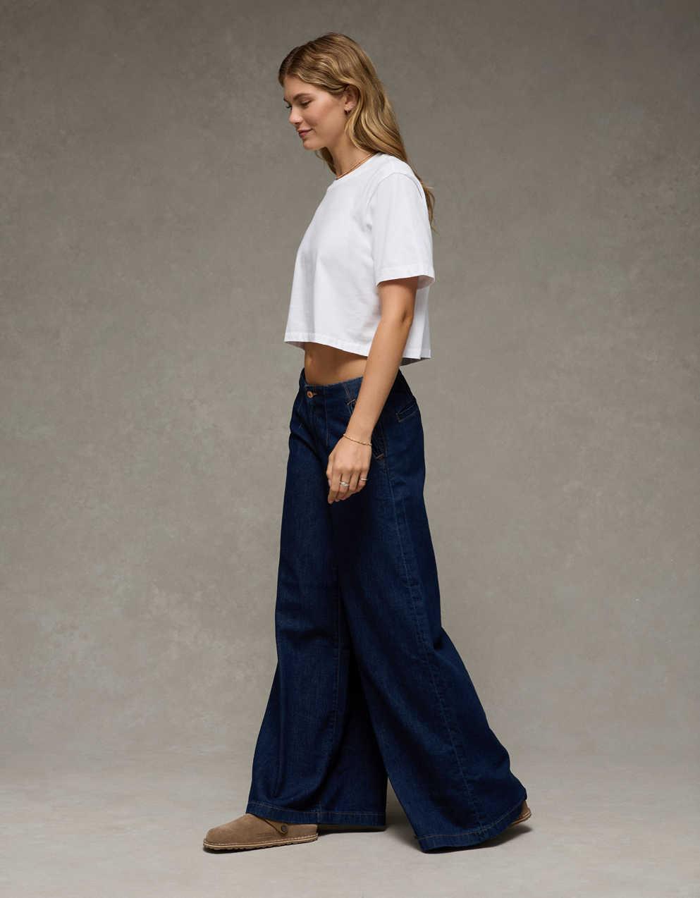 AE Dreamy Drape Baggy A-Line Fit Jean