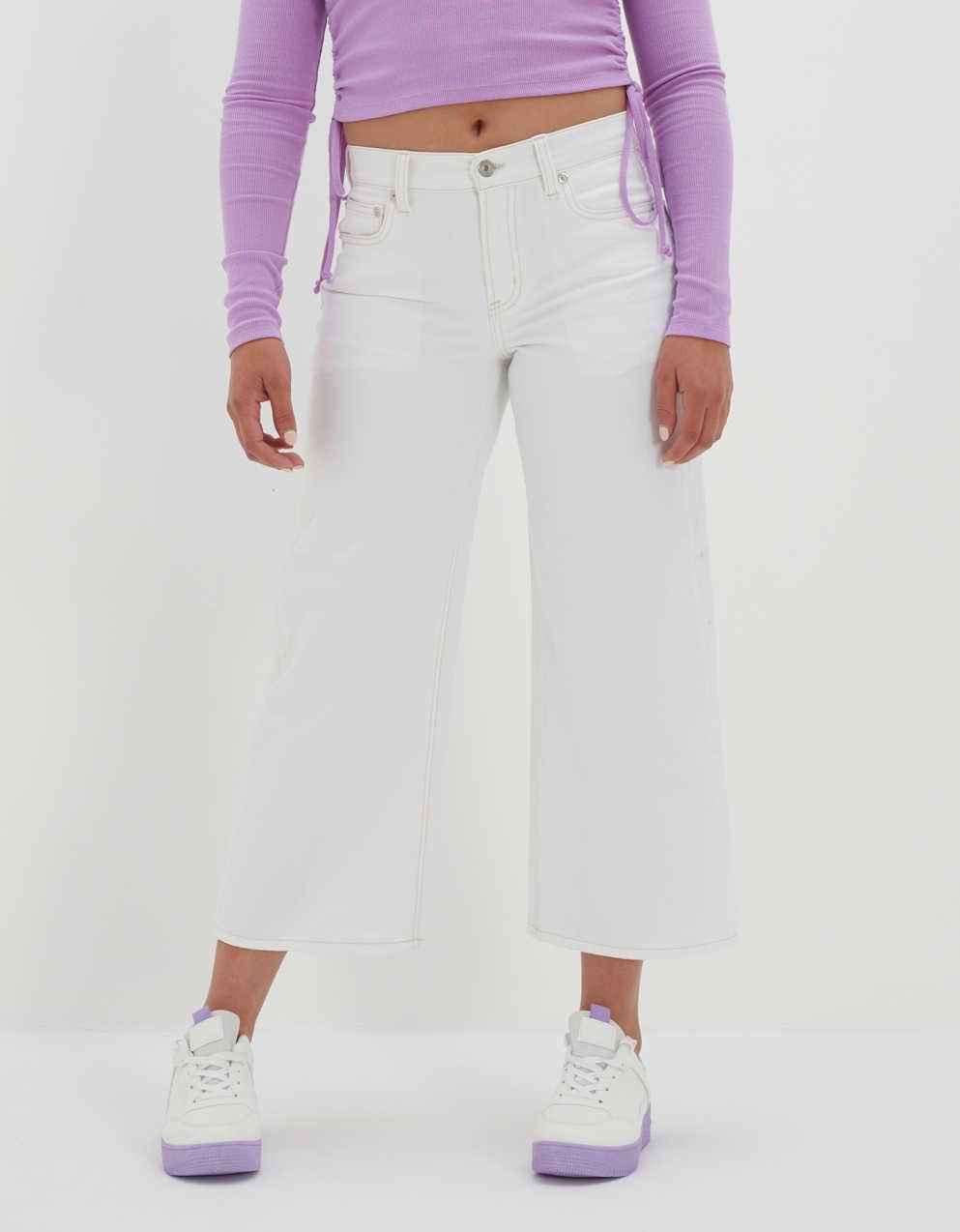 AE Stretch '90s Wide Leg Crop Jean