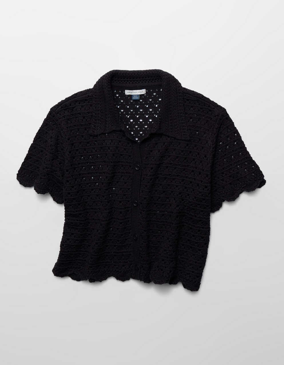 AE Button-Up Sweater Polo