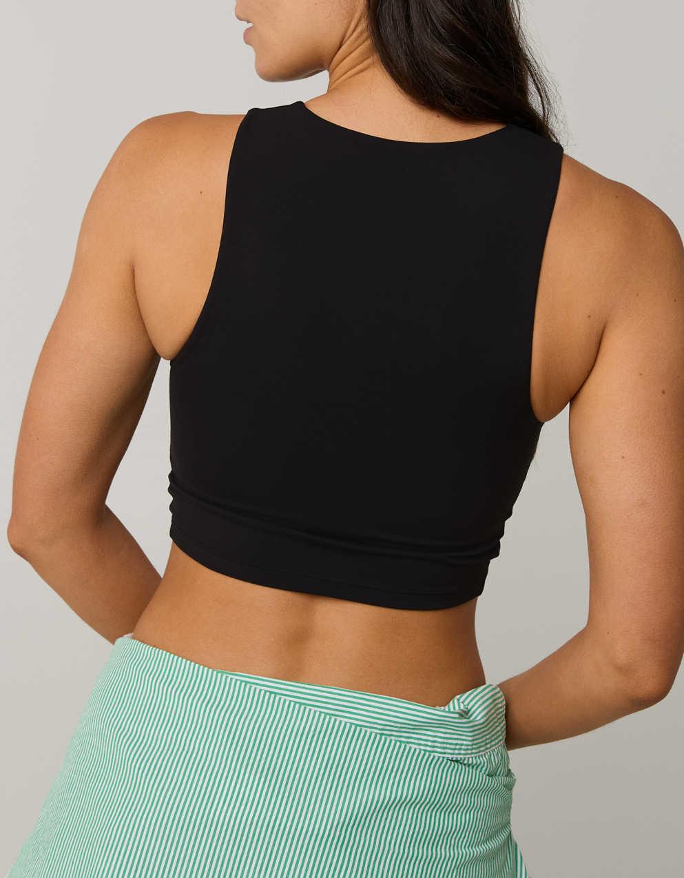Offline 바이 Aerie Real Me 엑스트라 하이넥 롱라인 스포츠 브라