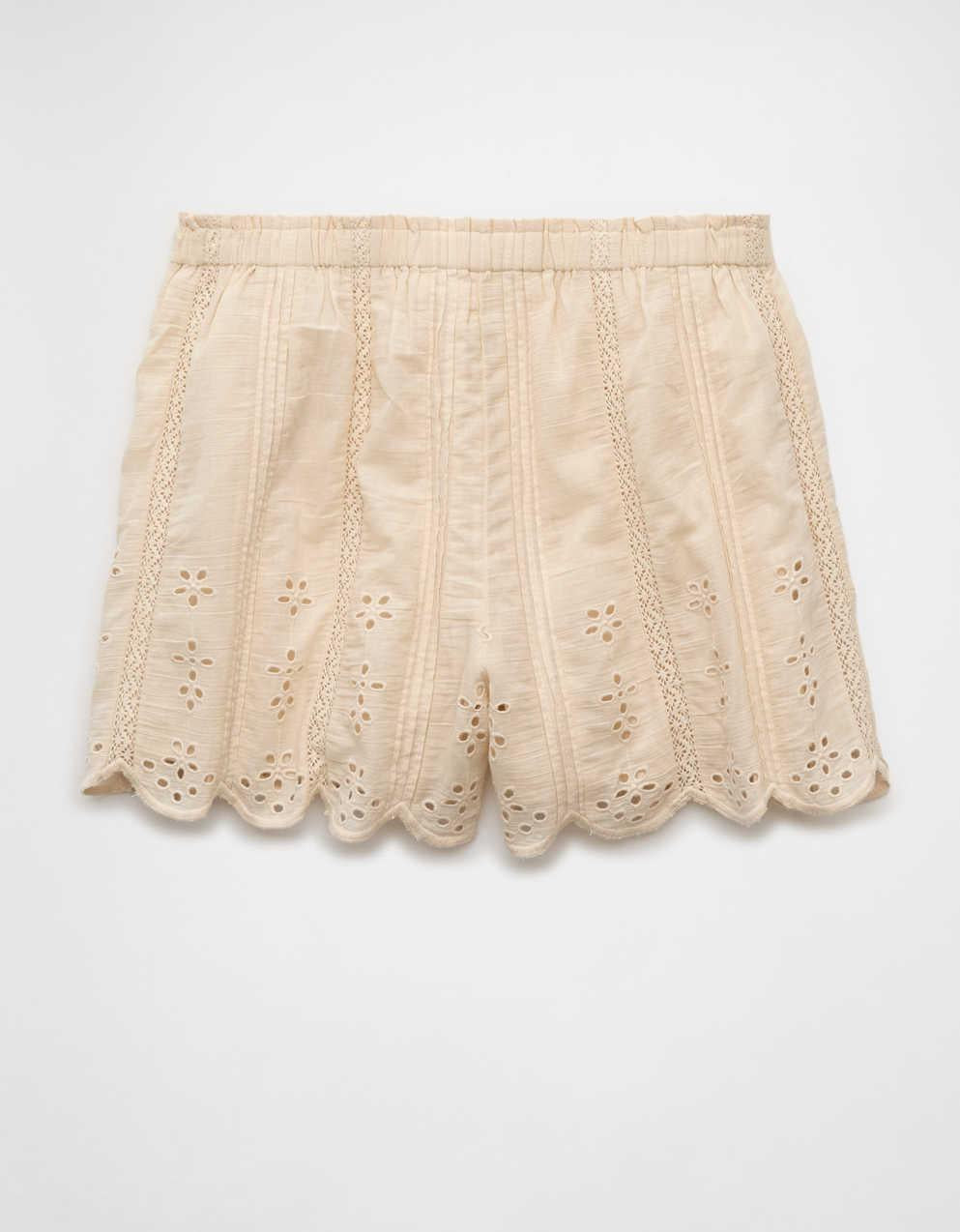 AE High-Waisted Eyelet Short